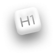 Badge 3D d'un titre de type H1