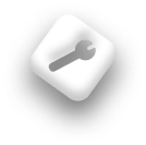 Badge 3D d'un icône de réglages